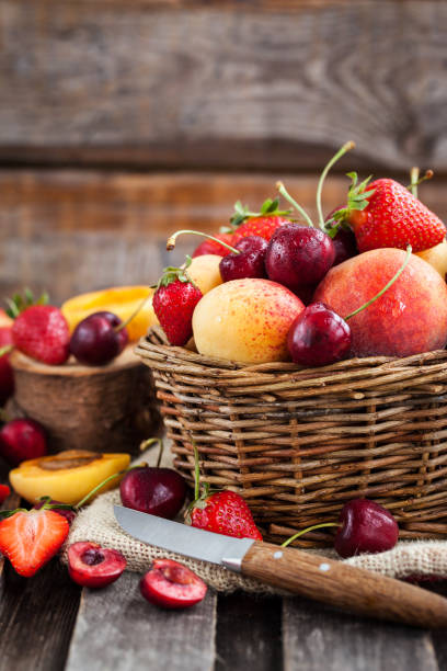 istock Fresh ripe summer berries and fruits 959997956
