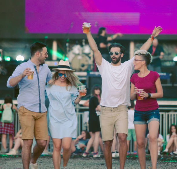 istock Hipster people at summer festival 960007864