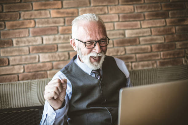 istock Happy and satisfied about his progress. Senior businessmen. 960007896