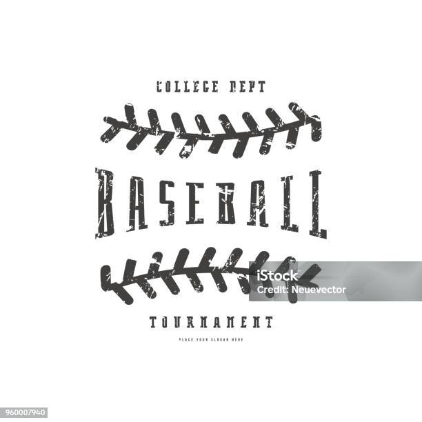 Emblème De Léquipe De Baseball Vecteurs libres de droits et plus d'images vectorielles de Balle de baseball - Balle de baseball, Baseball, Infographie - Production artistique