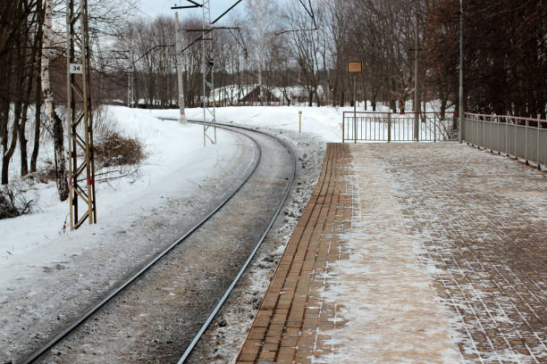 istock train station in the forest in winter 960009352
