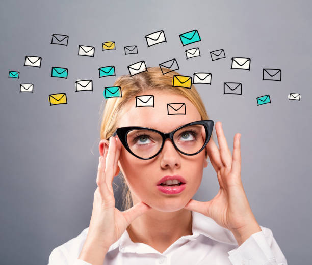 istock Emails with business woman 960012606