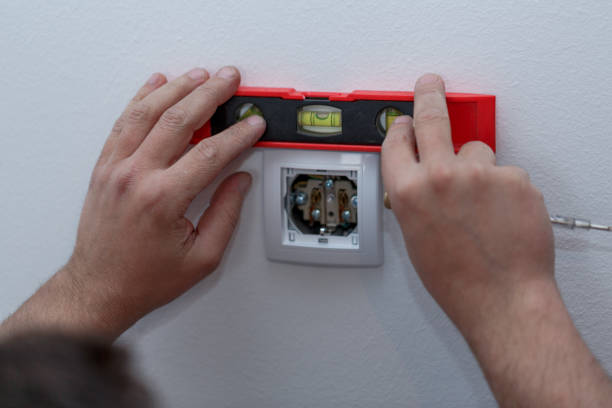 istock White sockets - Connect the wires during home renovation 960017282