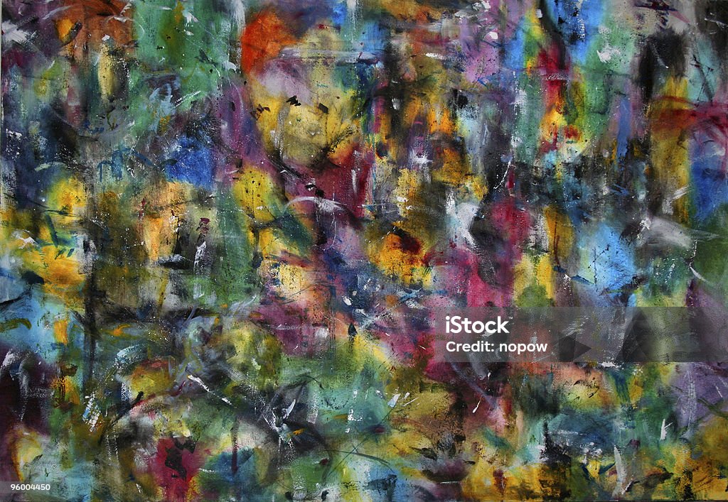 Abstract Color Painting  Jackson Pollock Stock Photo