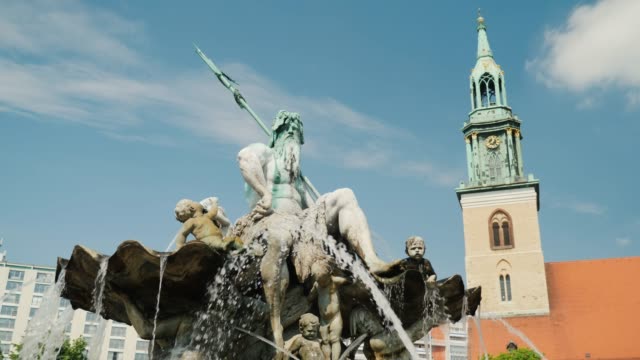 The Neptune Fountain in the center of Berlin