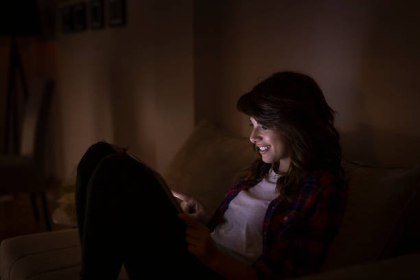 istock Female blogger posting online 960058978