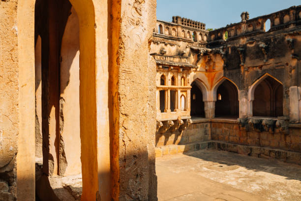 istock Queen's bath, Ancient ruins in Hampi, India 960079344