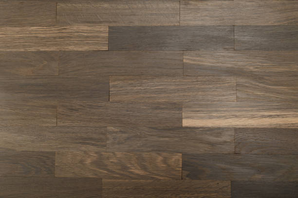 istock Oak old perennial dark parquet, wood texture 960081866