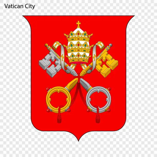 Vector illustration of National emblem or symbol