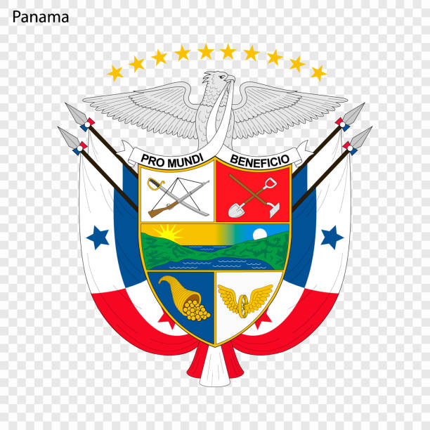 ilustrações de stock, clip art, desenhos animados e ícones de national emblem or symbol - panama