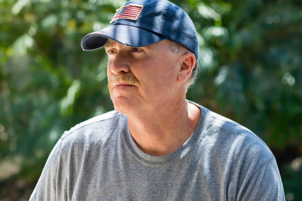 istock Patriotic hat on adult male 960120492