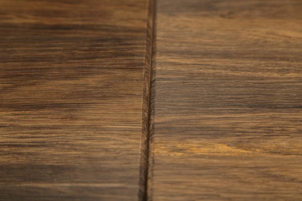 istock Brown scratched wooden cutting board. Wood texture 960121978