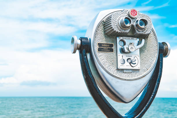 istock Coin operated binoculars on the ocean 960125608