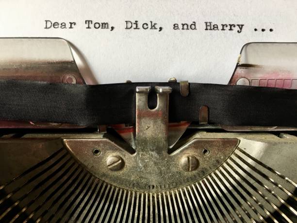 istock Dear Tom, Dick, and Harry: typewritten in black ink on vintage typewriter 960135306