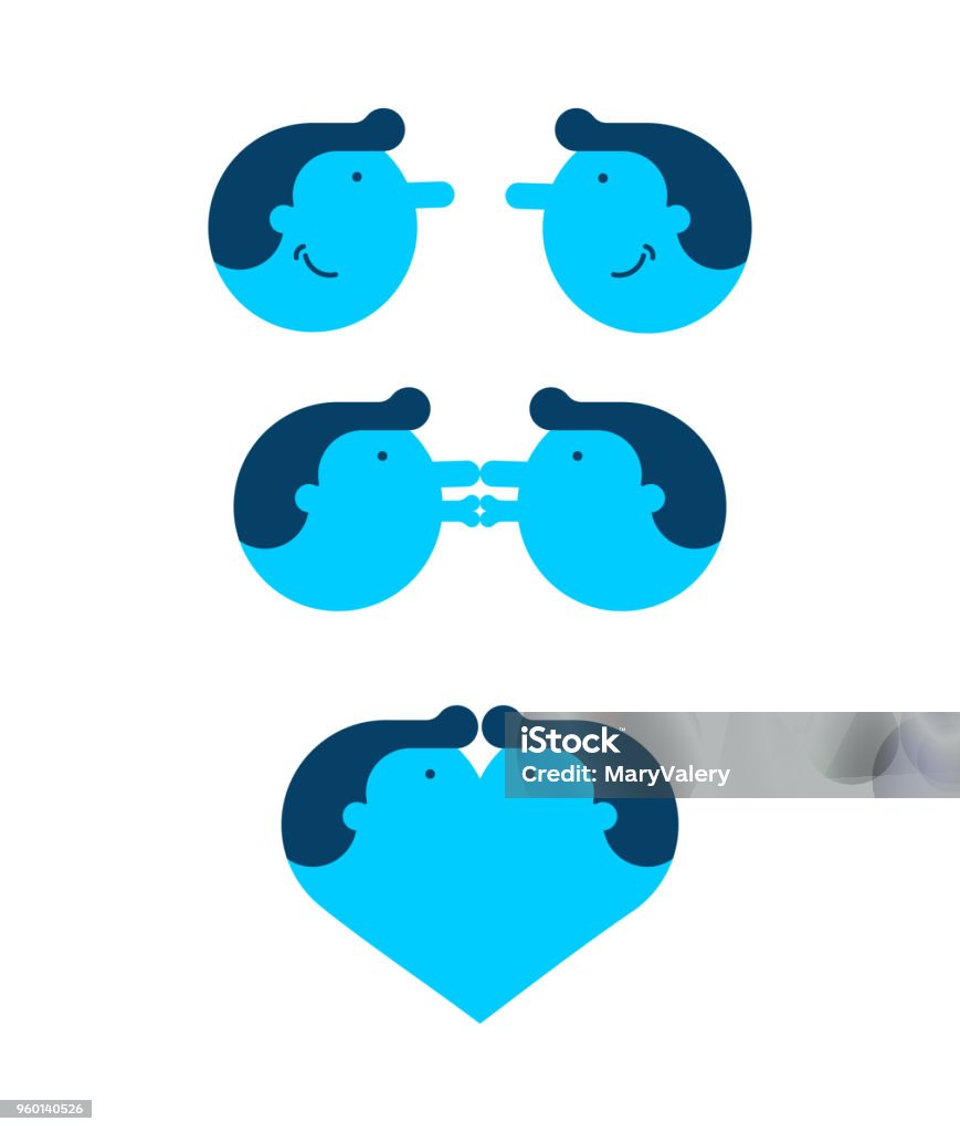 Tình Yêu Đồng Tính Hai Người Đàn Ông Đang Hôn Nhau Những Người Yêu ...