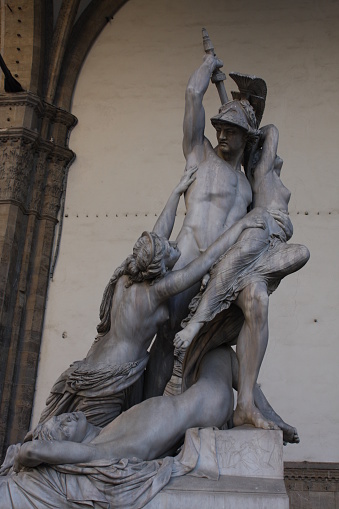 The Rape of Polyxena statue in Florence, Italy.