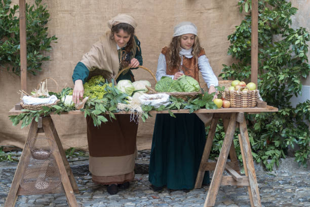 medieval de mercado - medieval market - fotografias e filmes do acervo