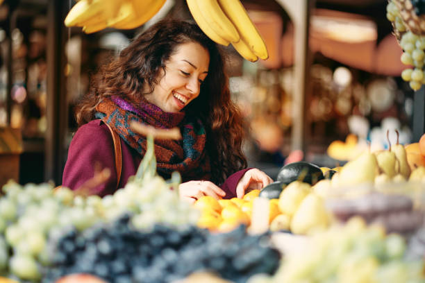 istock Girl at the market. 960166604