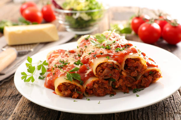 istock homemade cannelloni with beef and tomato sauce 960172476