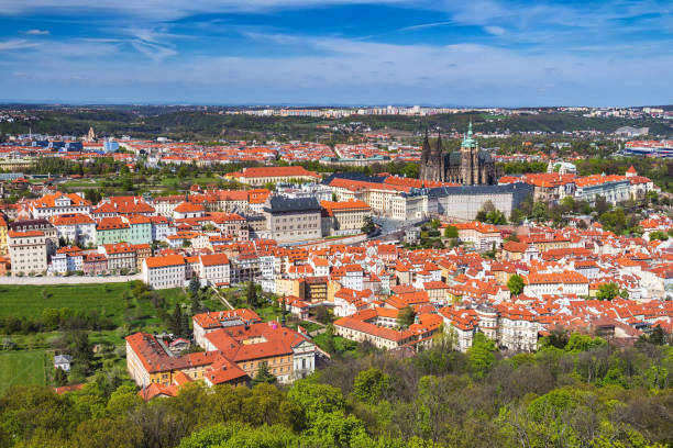 istock Prague Castle and Saint Vitus Cathedral, Czech Republic. Panoramic view 960177644