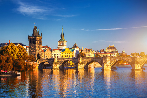 Panoramic view of Prague's Old Town