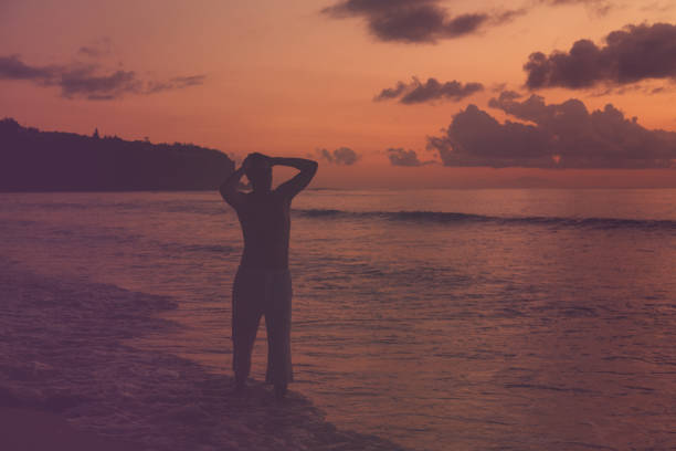 Sunrise on a beach at Fort Lauderdale in Florida