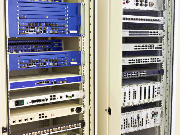 istock Racks with network switches and routers 960195420