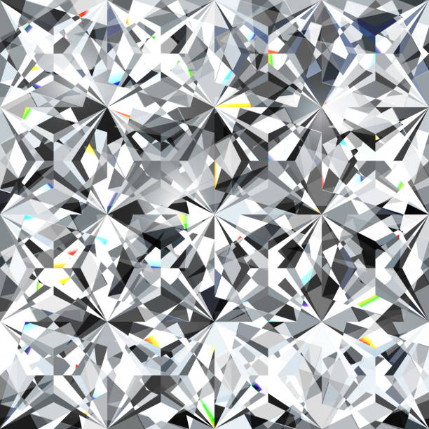 nahtlose diamant-muster - abbildung der crystallic hintergrund - precious gems stock-grafiken, -clipart, -cartoons und -symbole