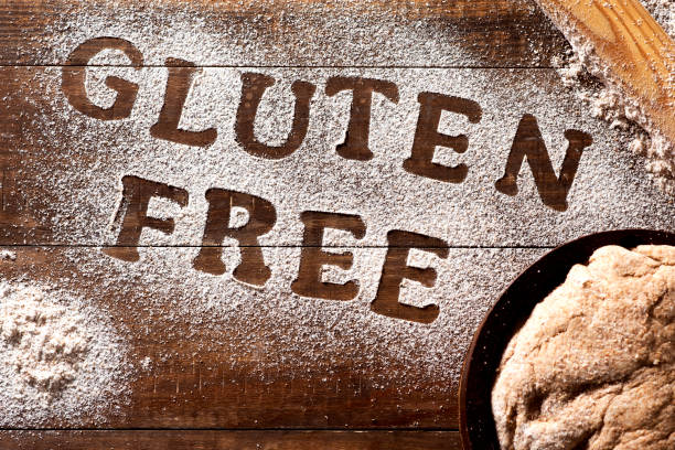istock text gluten free written with a gluten free flour 960196532