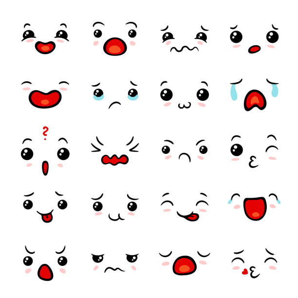 Ððñ Ððñðµñððµñð Stock Illustration - Download Image Now - Kawaii,  Anthropomorphic Face, Cute - iStock