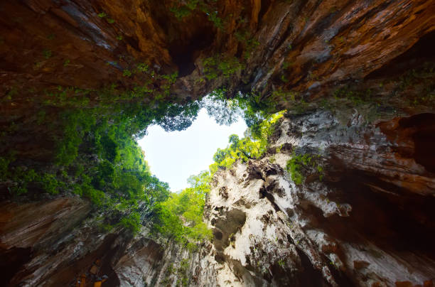 istock Look up to the sky from deep Batu cave, Malaysia 960200180