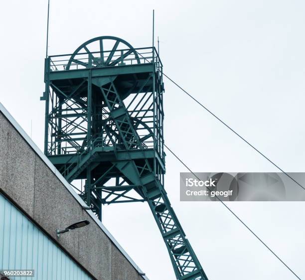 Mining Tower Of The Asse Mine A Research Mine For Radioactive Waste Near Wolfenbuettel In Lower Saxony Germany Stock Photo - Download Image Now