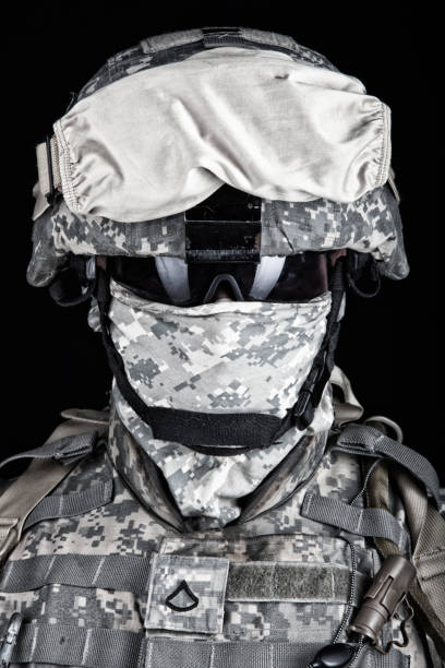 istock US Marine Corps soldier close up portrait on black 960207326