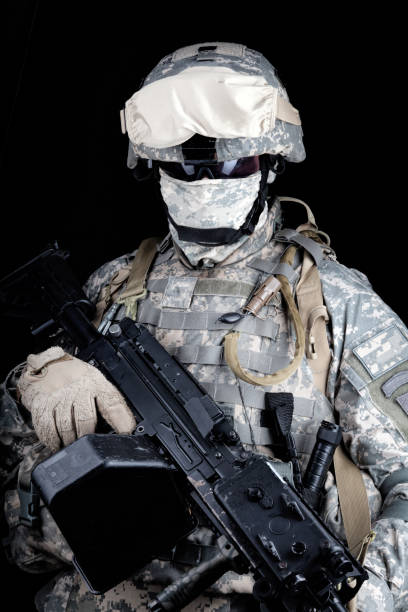 istock United States marines machine gunner studio shot 960207466