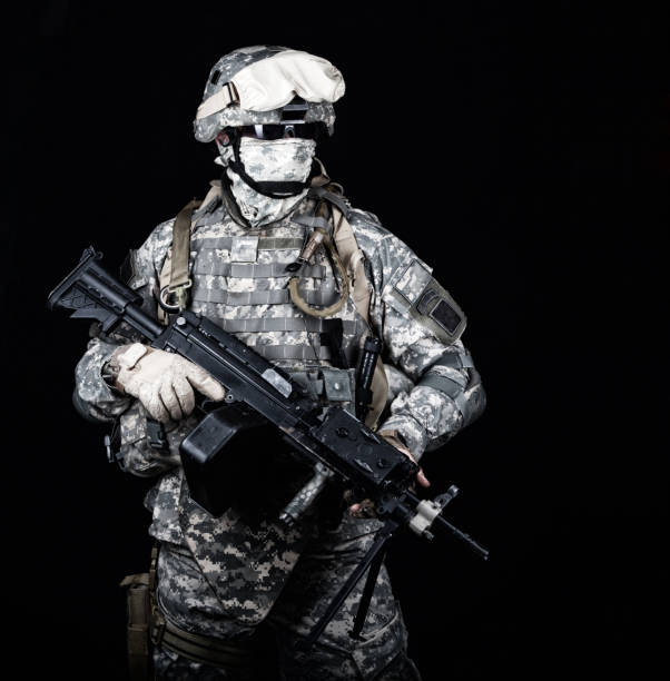 istock United States marines machine gunner studio shot 960207570