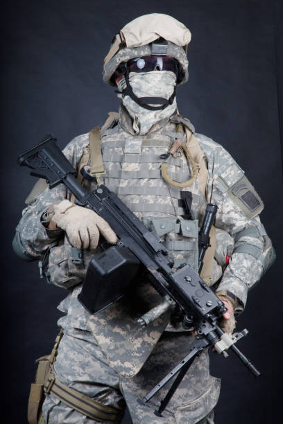 istock United States marines machine gunner studio shot 960207754