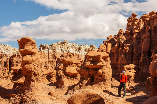 istock Hiker visit Goblin valley state park in Utah, USA 960209154