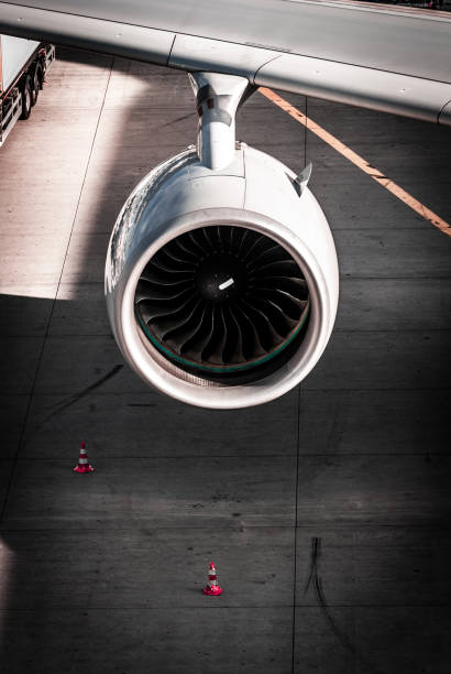 istock Engine, Turbine Airplane at Frankfurt Airport 960212866