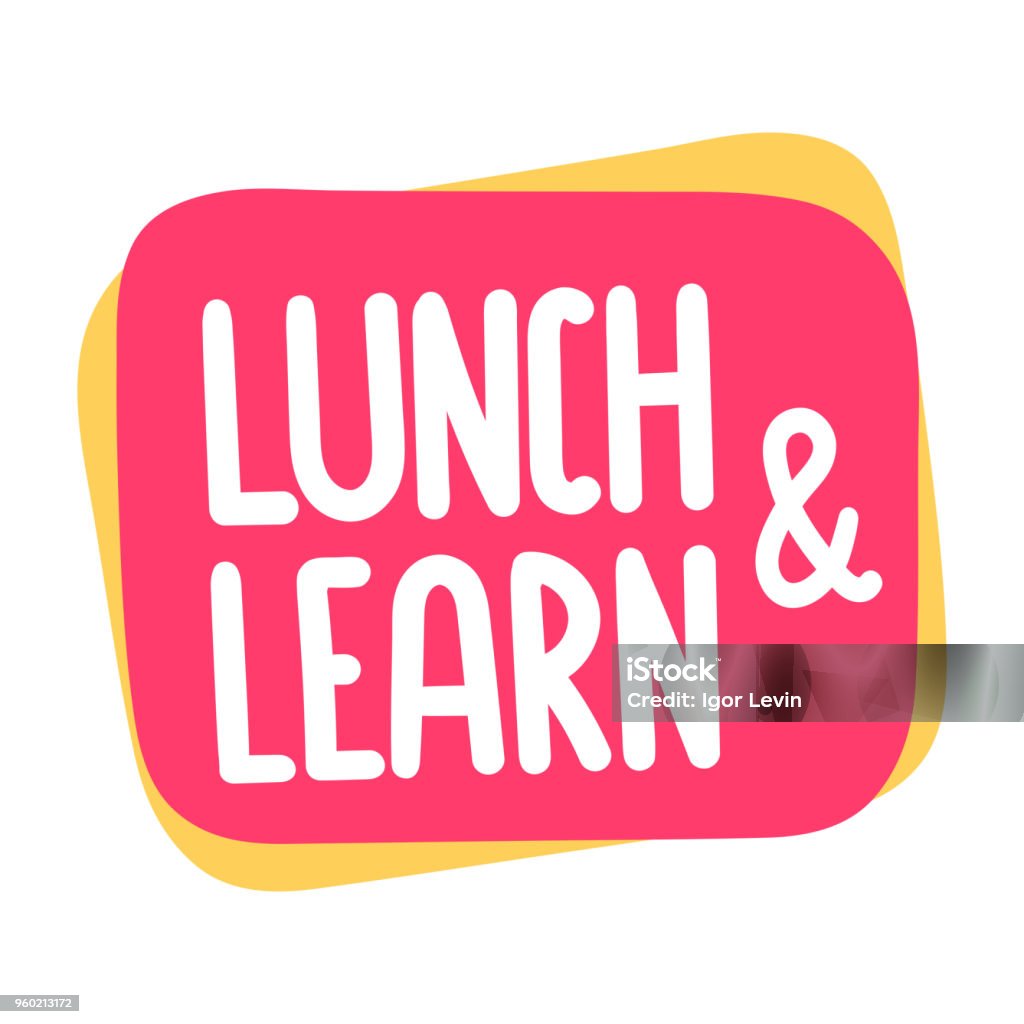 Déjeuner et apprendre. Illustration vectorielle sur fond blanc. - clipart vectoriel de Déjeuner libre de droits