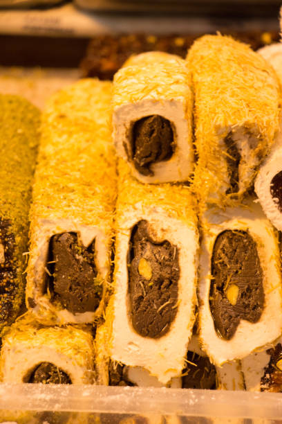 istock Traditional turkish delight rahat lokum 960221736