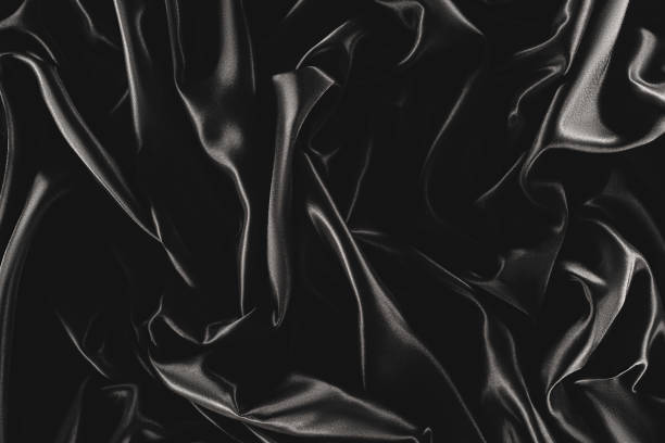istock full frame of black elegant silk cloth as background 960227004