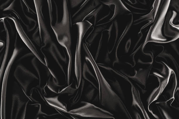 istock full frame of black elegant silk cloth as background 960227030