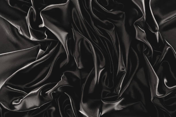 istock full frame of black elegant silk cloth as background 960227056