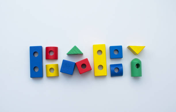 istock Baby wording by using wooden toy 960231984