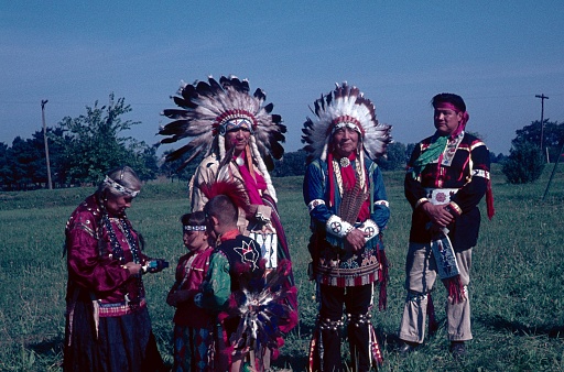 Kitchener, Ontario, Canada, 1962. Anishinabe - Indians in Western Canada.