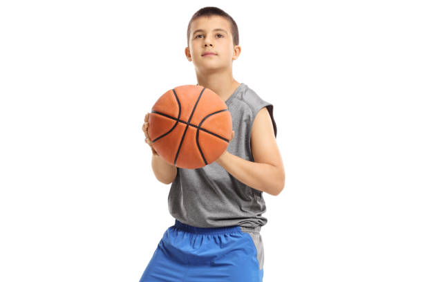 istock Little boy with a basketball 960238360