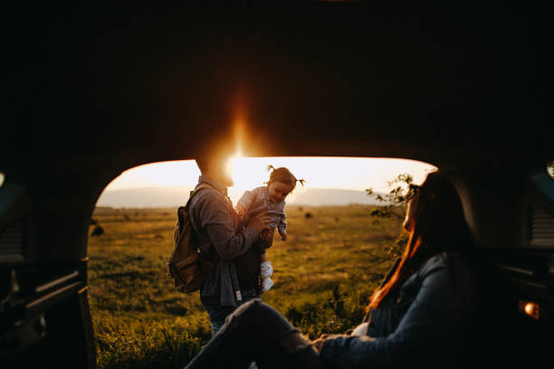 istock Happy family on road trip 960241274
