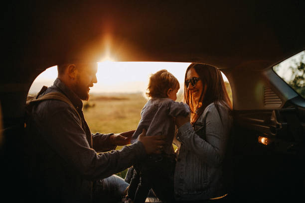 istock Happy family on road trip 960241384