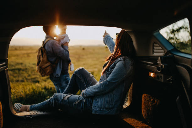 istock Happy family on road trip 960241516