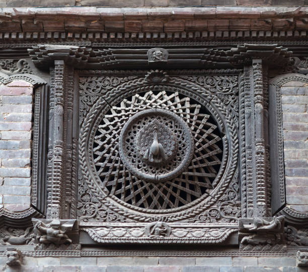 istock Ancient peacock window in Bhaktapur, Nepal 960244898